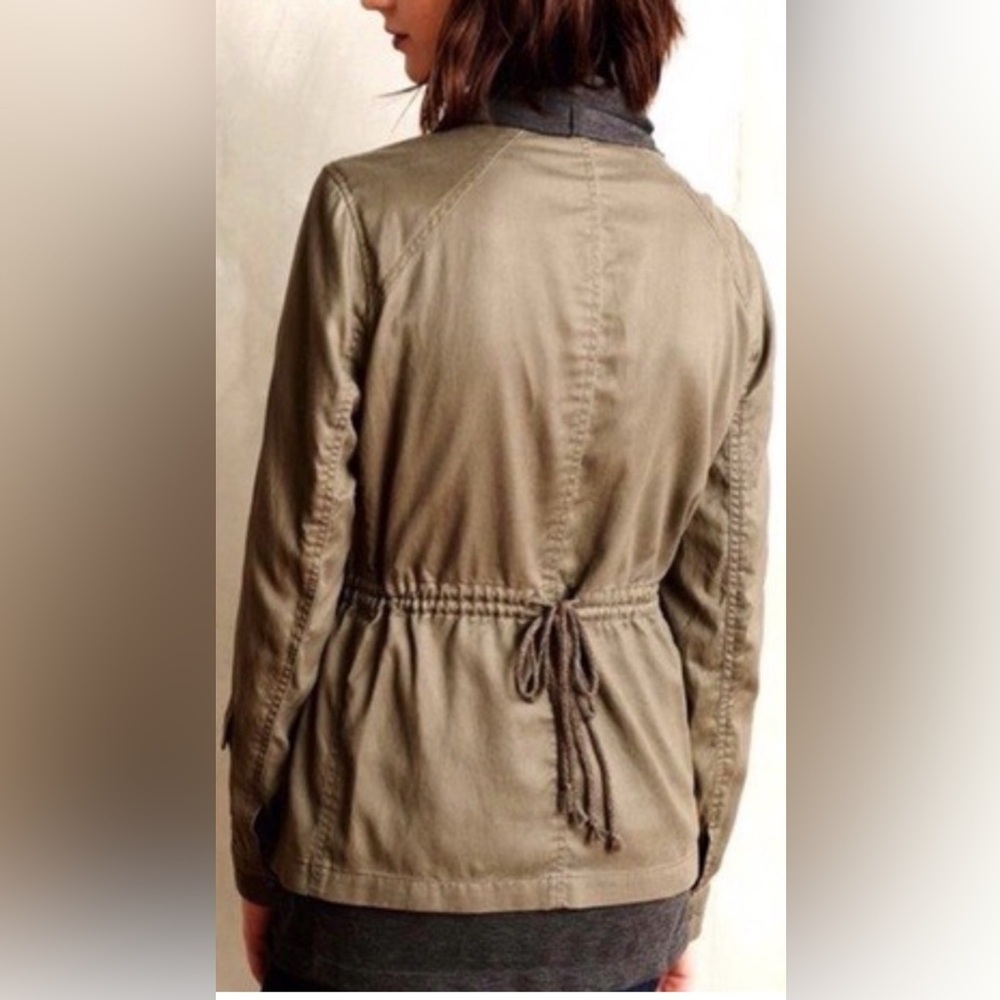 Hei Hei Cascade Anorak Green Utility Grey Scarf Layered Jacket Large - Picture 2 of 15